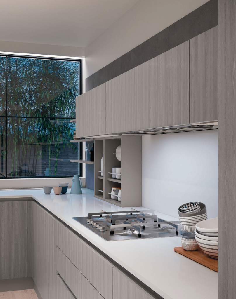 Cuisines Zecchinon - Modèle Helene avec plaques de cuisson