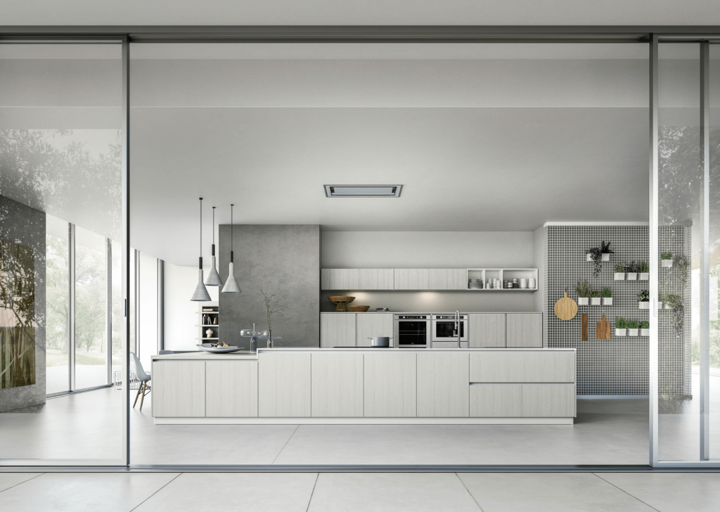 Cuisines Zecchinon - Modèle Helene avec baie vitrée
