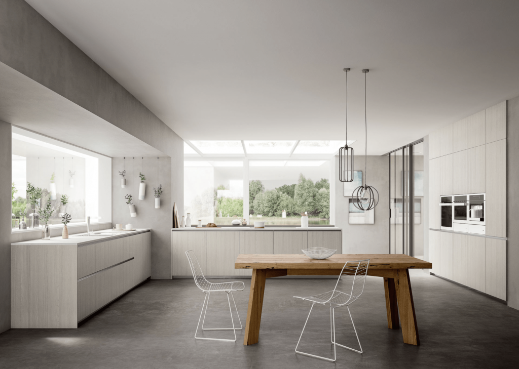 Cuisines Zecchinon - Modèle Isabel - Table centrale