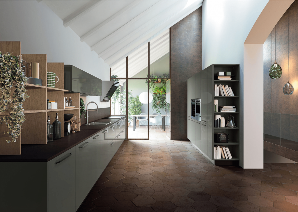 Cuisines Zecchinon - Modèle K105 avec verrières