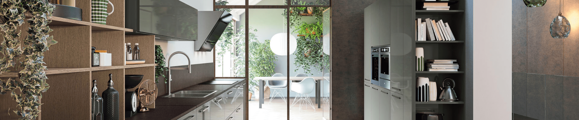 Cuisines Zecchinon - Modèle K105 avec verrières