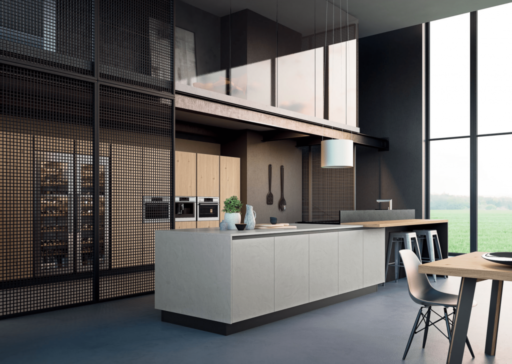 Cuisines Zecchinon - Modèle K105 avec arrière cuisines