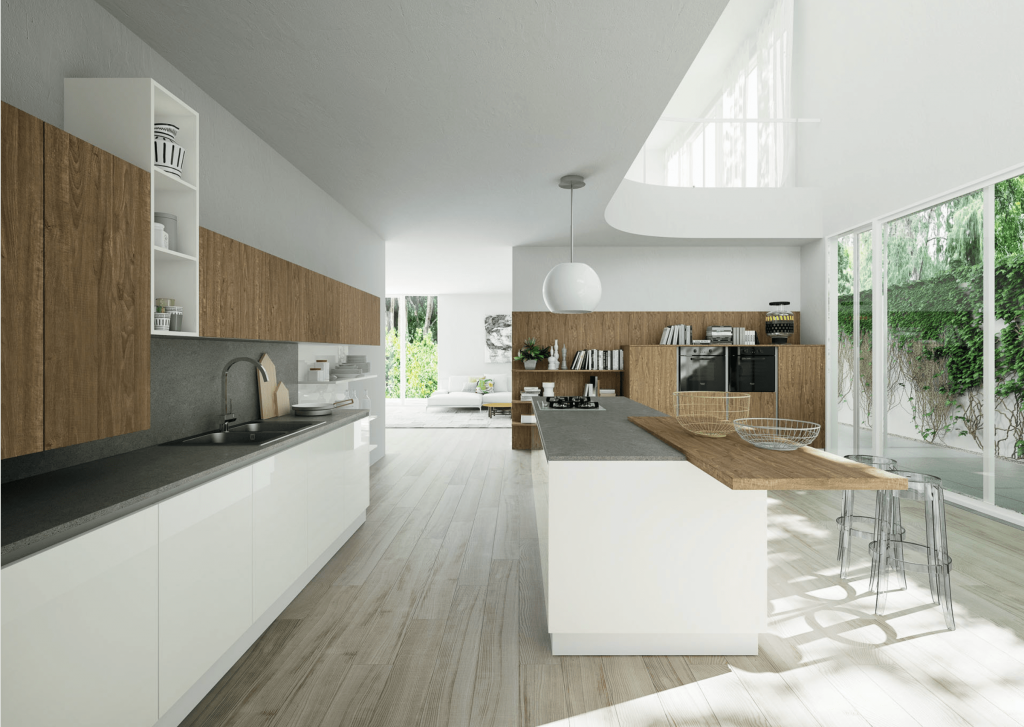 Cuisines Zecchinon - Modèle Sharon grand espace ouvert