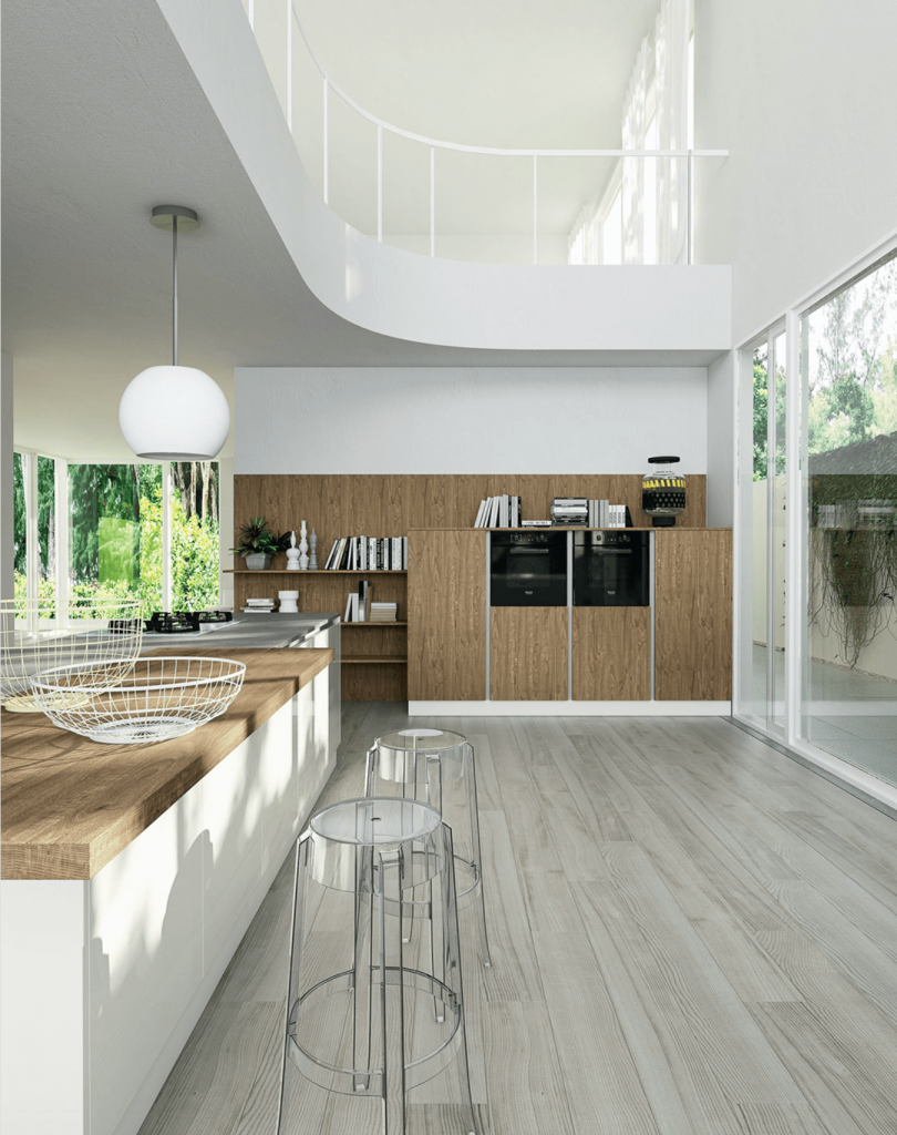 Cuisines Zecchinon - Modèle Sharon grand espace ouvert