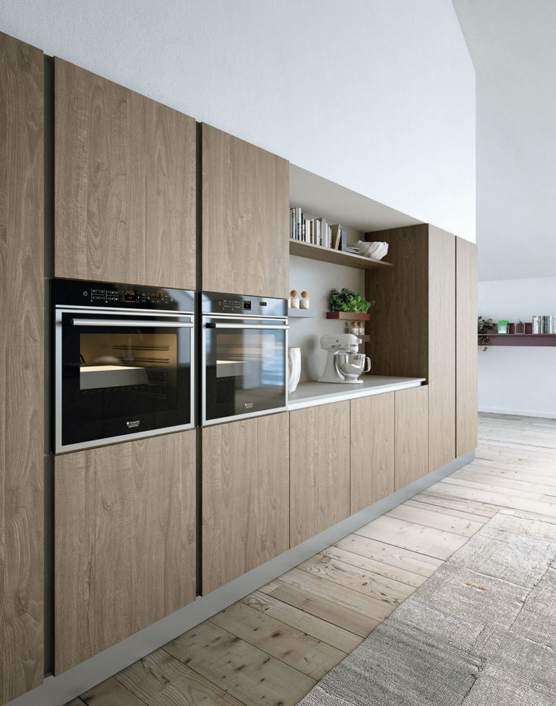 Cuisines Zecchinon - Modèle Sharon avec étagère de rangement