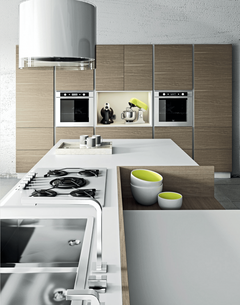 Cuisines Zecchinon - Modèle Tiffany double plateau de rangement