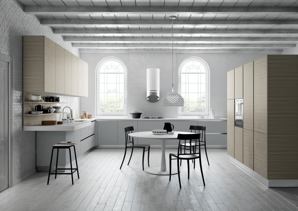 Cuisines Zecchinon - Modèle Tiffany avec table centrale