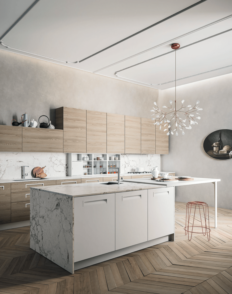 Cuisines Zecchinon - Modèle Kiss avec ilot central