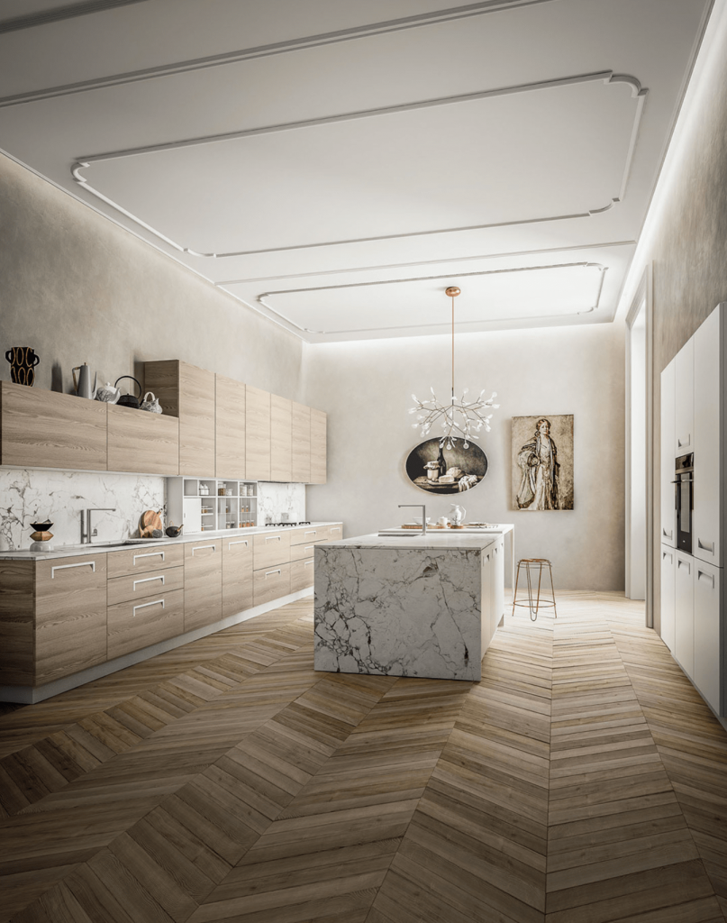 Cuisines Zecchinon - Modèle Kiss avec ilot central