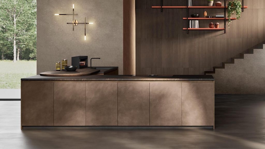 Cuisine Zecchinon laque metal liquide